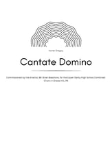 Cantate Domino SATB choral sheet music cover